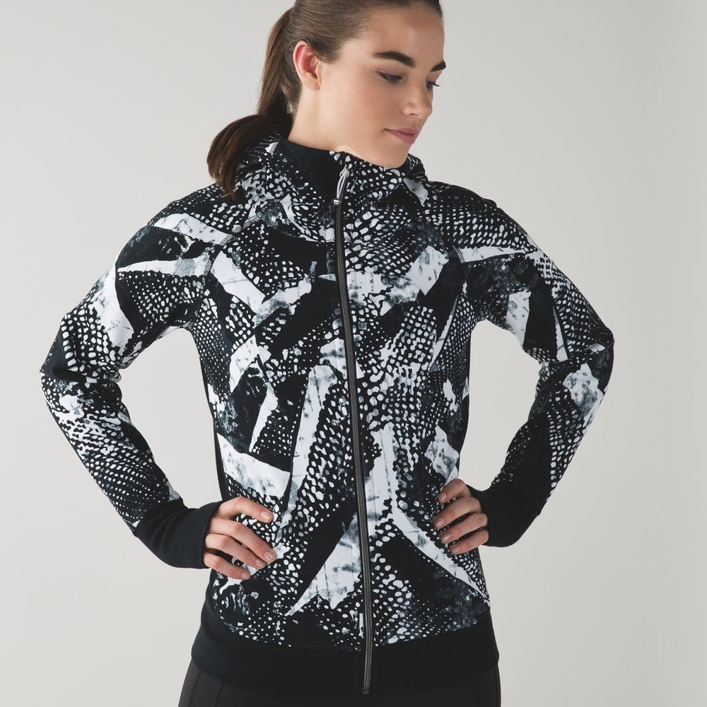 Lululemon Scuba III Full Zip Static Mist Hoodie Size 8